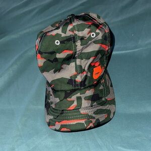 Nike Green and Orange Camo Cap